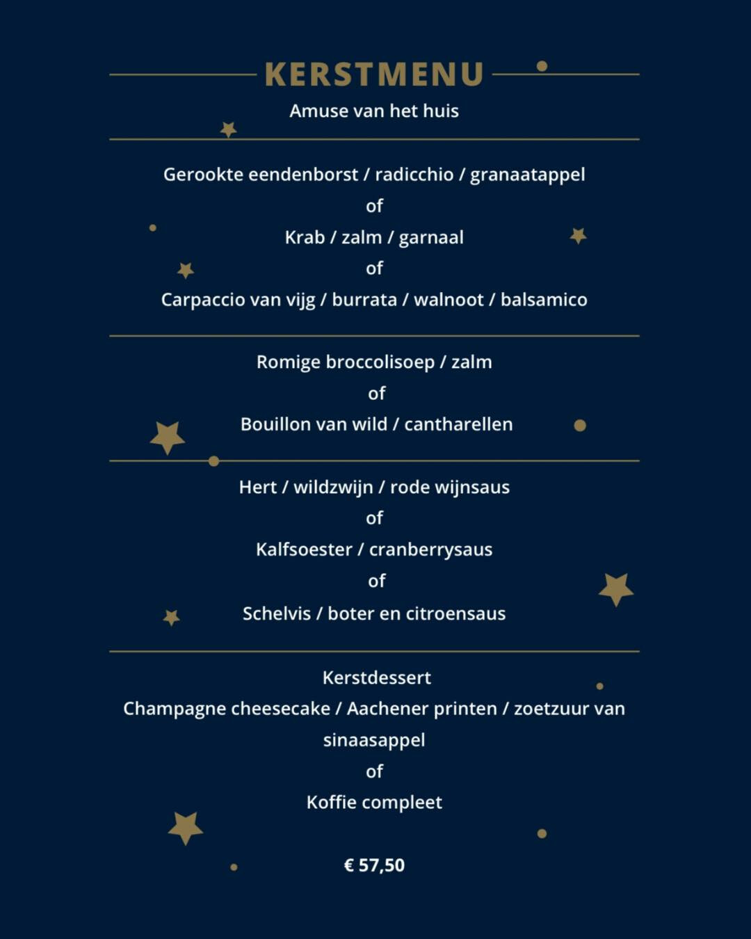 Kerstmenu