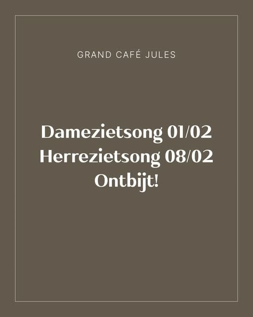 Ontbijt Damezietsong